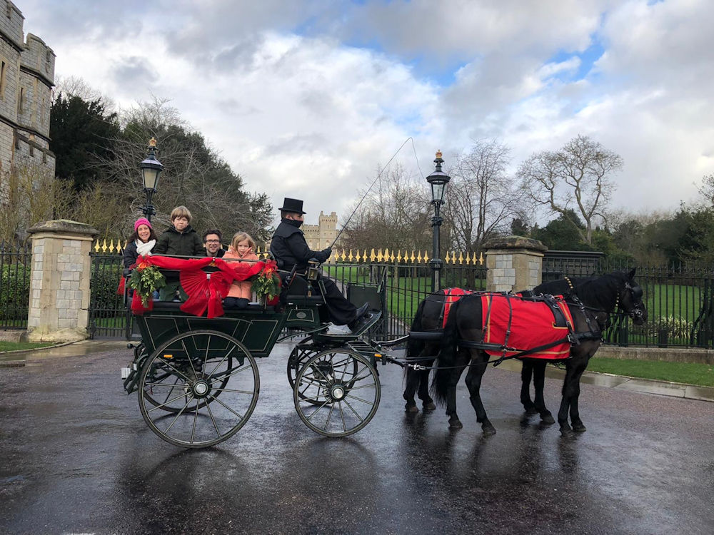 Windsor Carriages Christmas Carriage on The Long Walk, Windsor